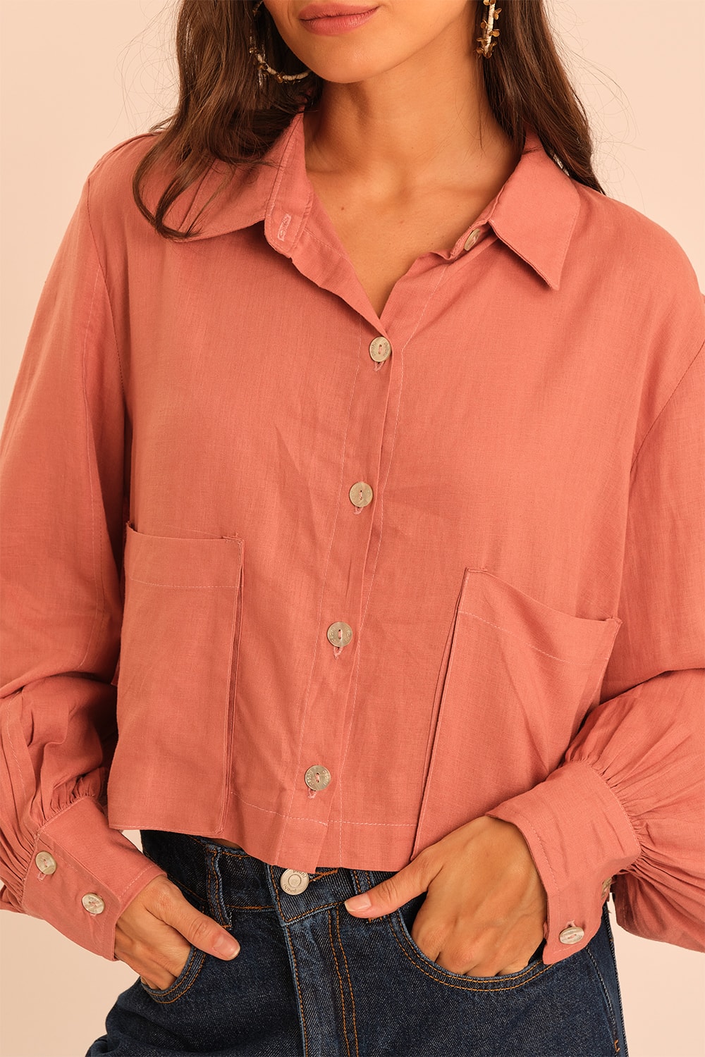 Camisa Delicadeza Rosa