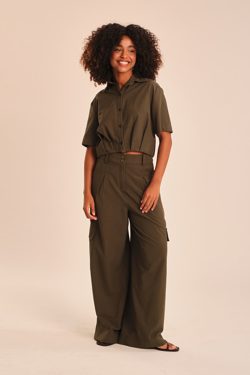 Camisa Jardim Verde Jade