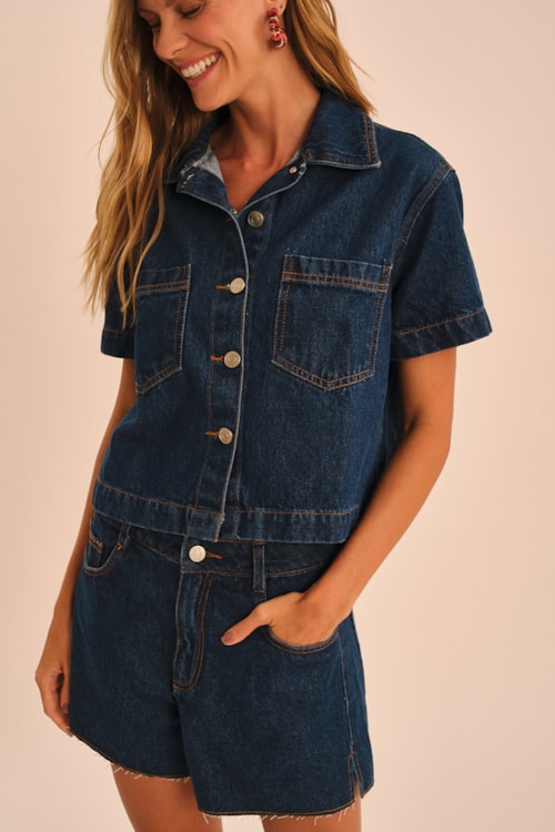 Camisa Jeans Balneario Jeans - foto 3