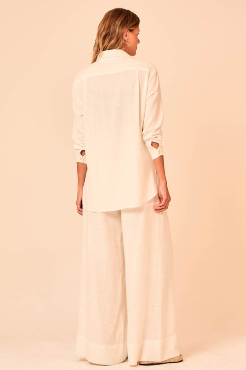 Camisa Linho Serena Off - foto 4