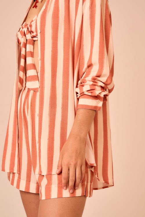 Camisa Listrado Aperol Estampado - foto 2