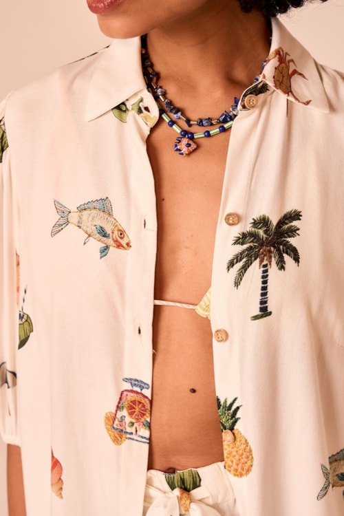 Camisa Mistura Boa Estampado - foto 5