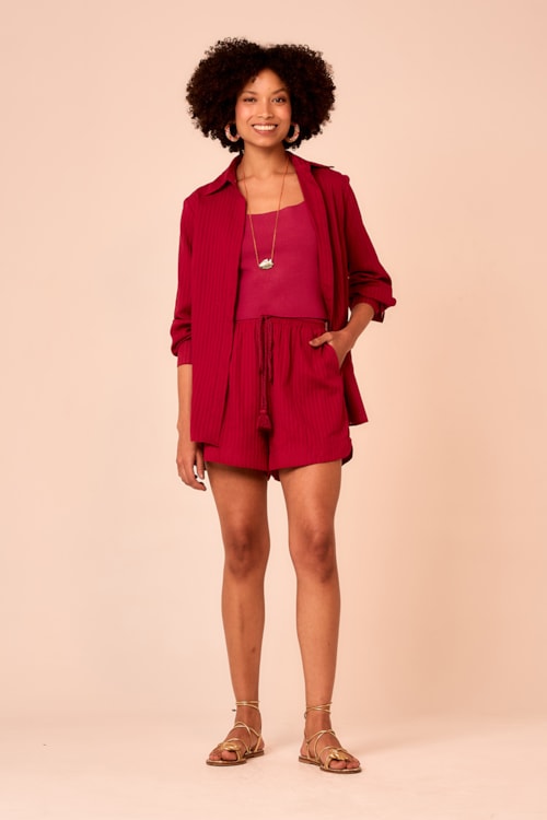 Camisa Shanti Ameixa - foto 1