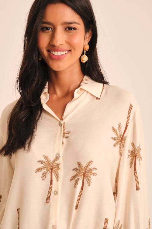 Camisa Tamareira Estampado - foto 3
