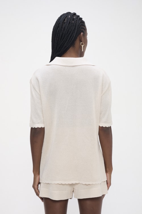 Camisa Tricot Sardine Perola - foto 5