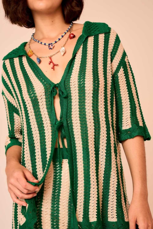 Camisa Tricot Veraneio Listrado - foto 3
