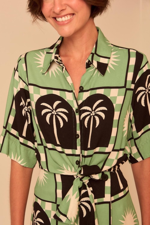 Camisa Tropical Tree Estampado - foto 5