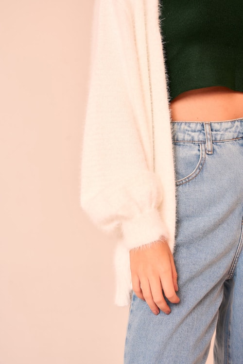 Cardigan Tricot Essencial Off - foto 4