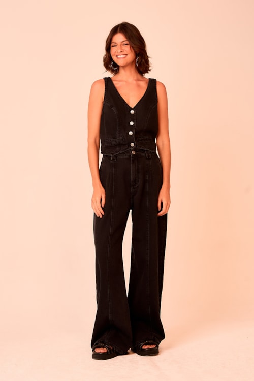 Colete Jeans Black Preto - foto 2