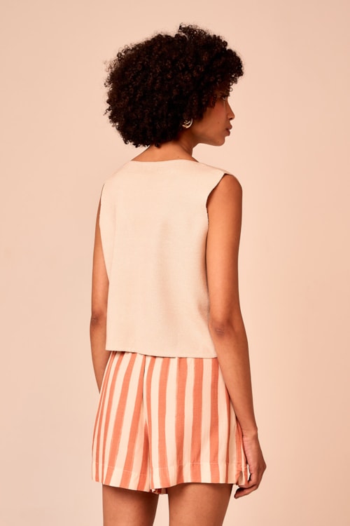 Colete Tricot Amarracao Perola - foto 4