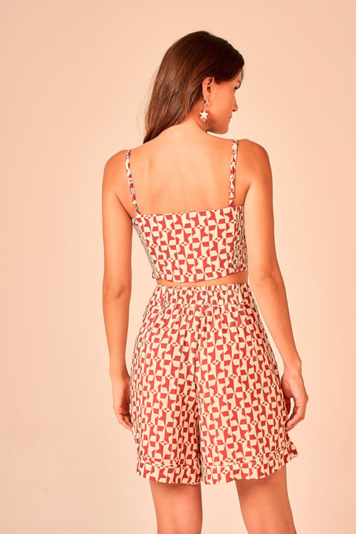 Cropped Estrelada Estampado - foto 5