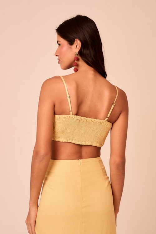 Cropped Iris Amarelo Gold - foto 3