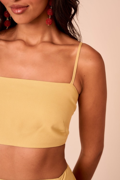 Cropped Iris Amarelo Gold - foto 4