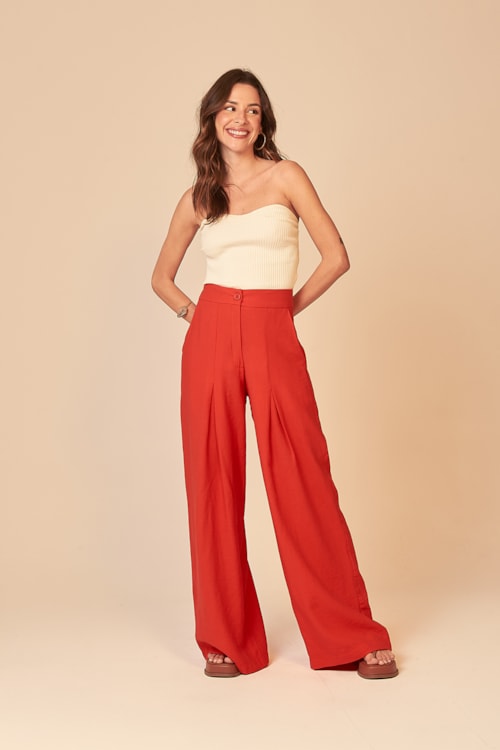 Cropped Tricot Navy Off - foto 1