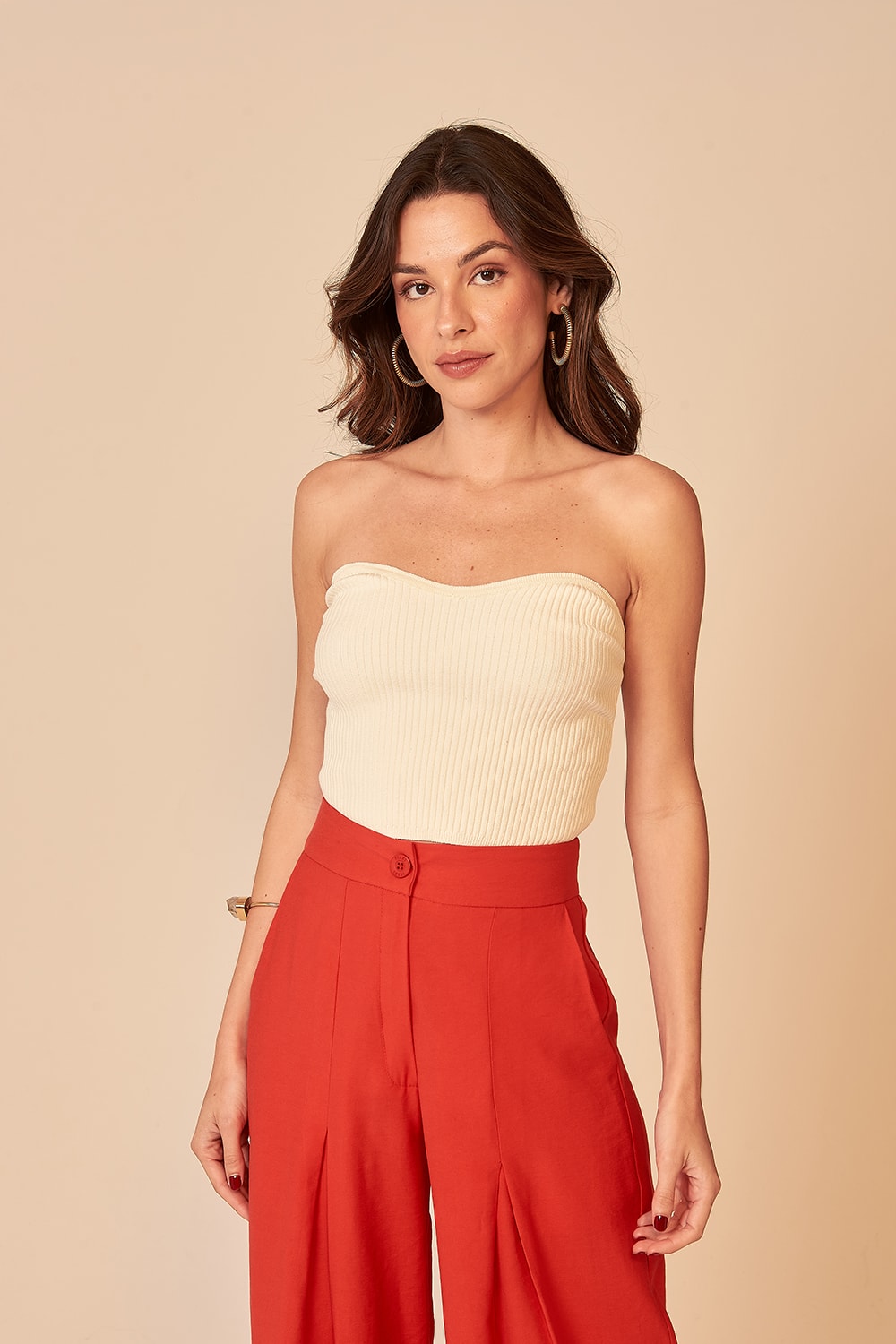 Cropped Tricot Navy Off