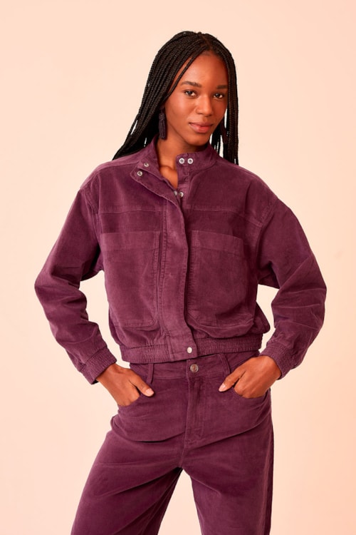 Jaqueta Cotele Classic Roxo Berinjela - foto 2