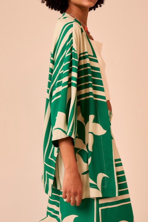 Kimono Al Mare Estampado - foto 3