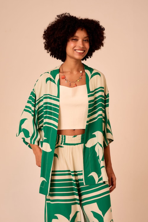 Kimono Al Mare Estampado - foto 1