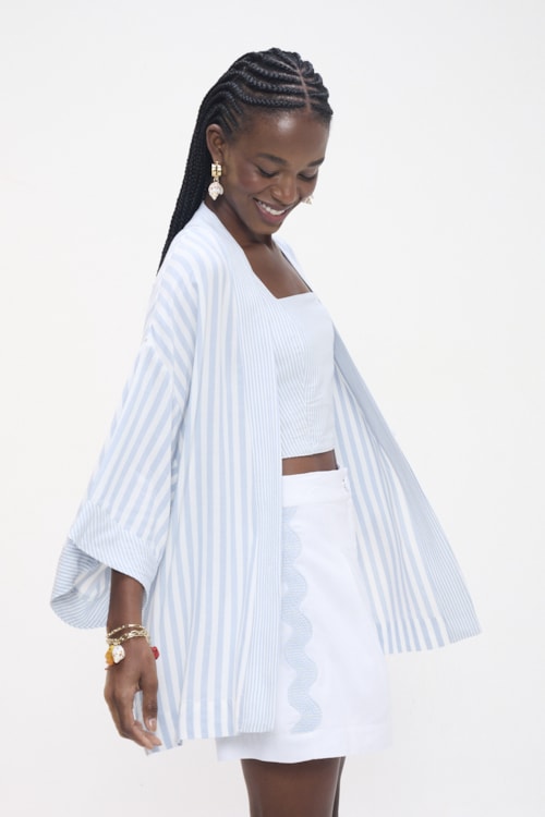 Kimono Alma Leve Azul Celeste - foto 2