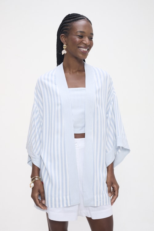 Kimono Alma Leve Azul Celeste - foto 1