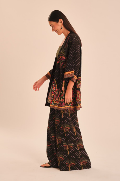 Kimono Jardim De Majorelle Estampado - foto 3