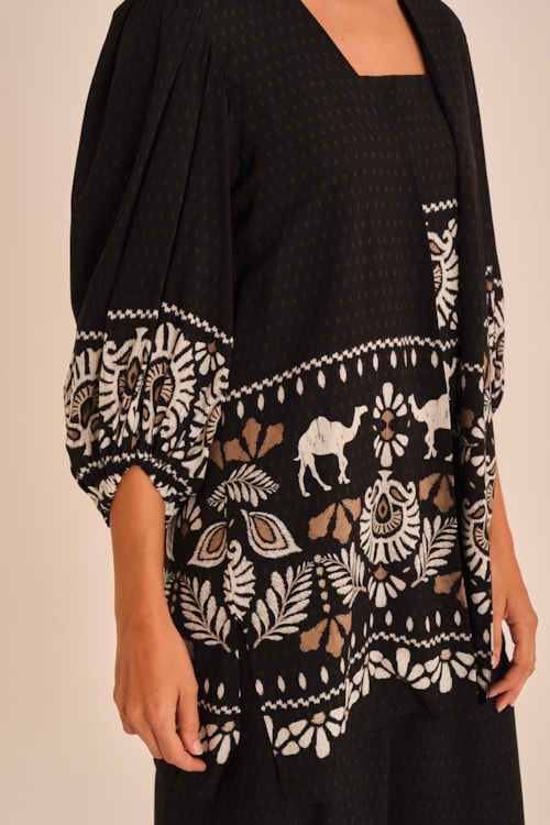 Kimono Rota Dos Camelos Estampado - foto 2