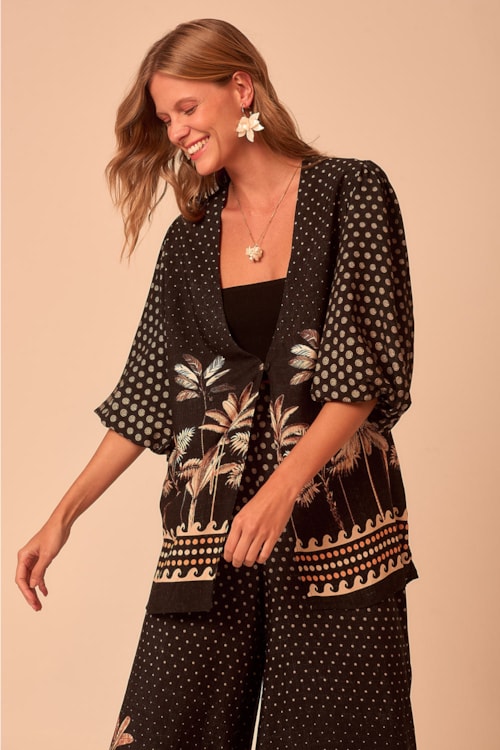 Kimono Tropical Poente                  Estampado - foto 3