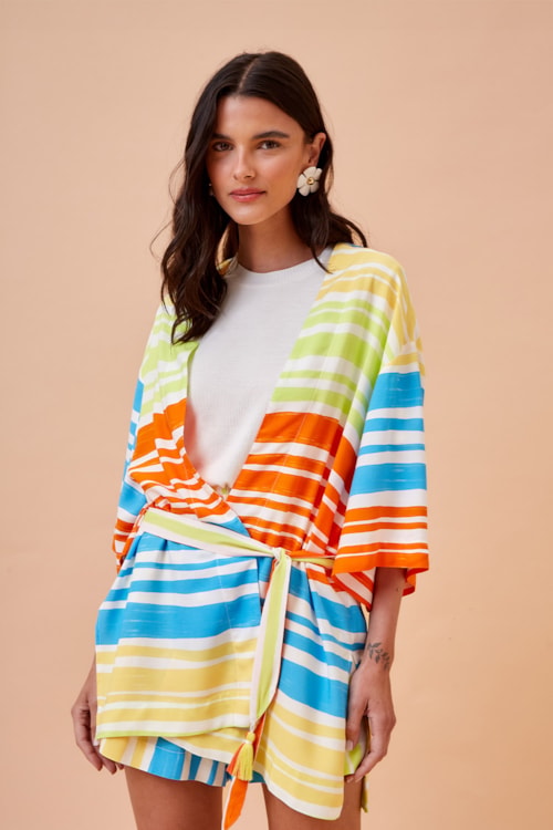 Kimono Tropicos Estampado - foto 4