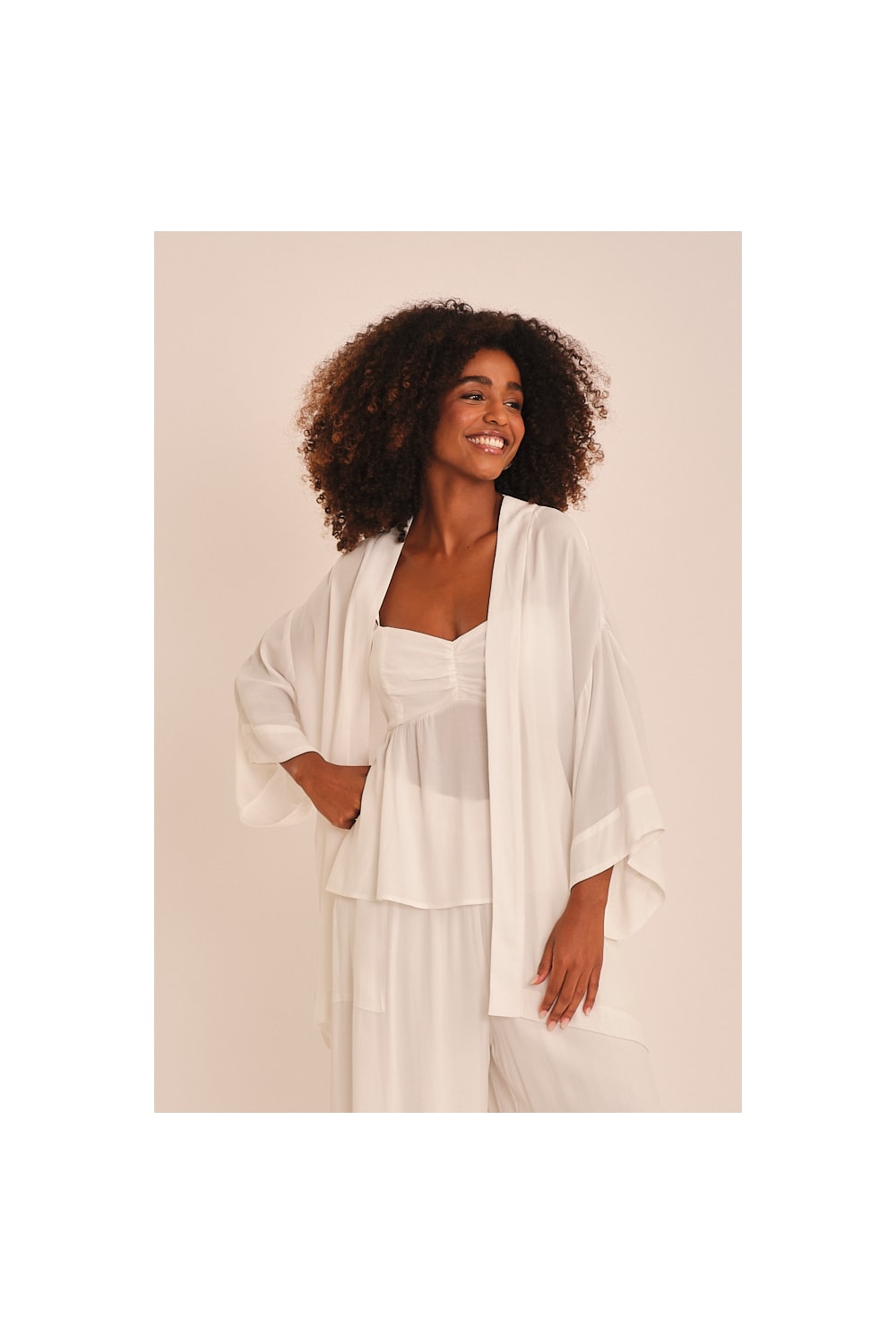 Kimono Viscose Peach Off