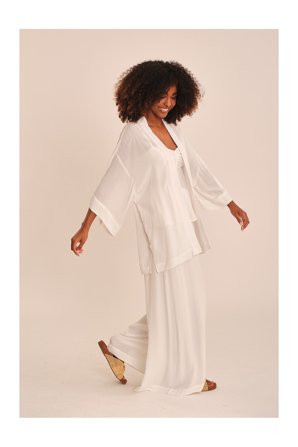 Kimono Viscose Peach Off