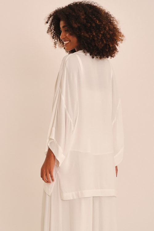 Kimono Viscose Peach Off - foto 4