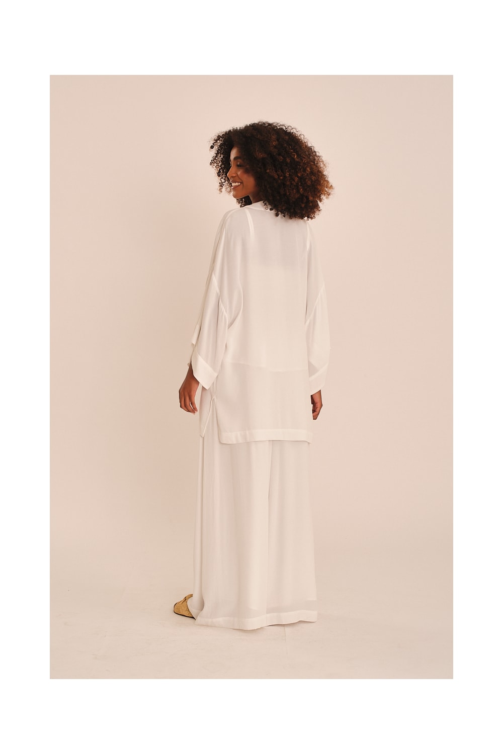 Kimono Viscose Peach Off