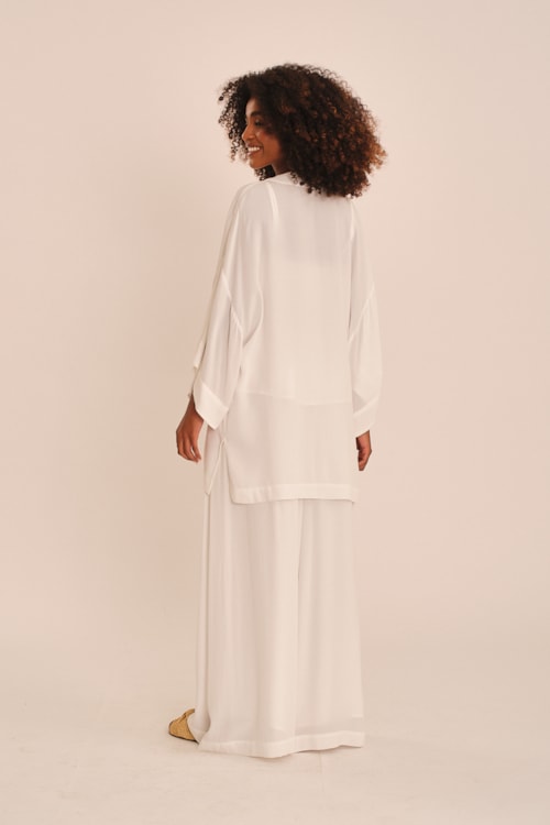 Kimono Viscose Peach Off - foto 5