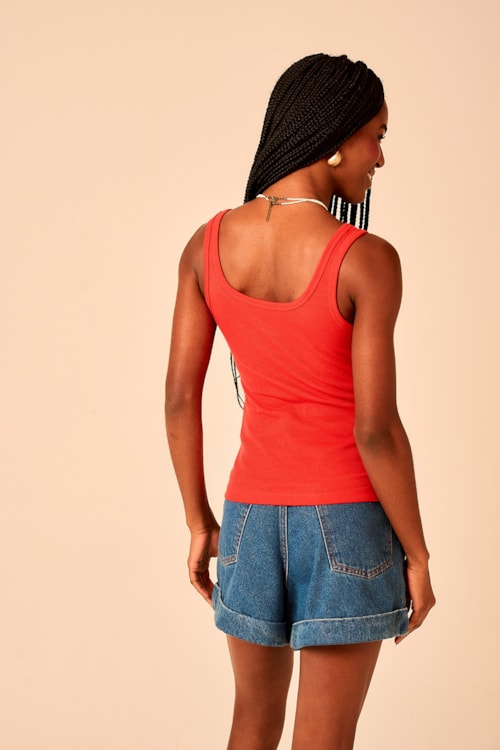 Kit Blusa Basica Vermelho/off - foto 2