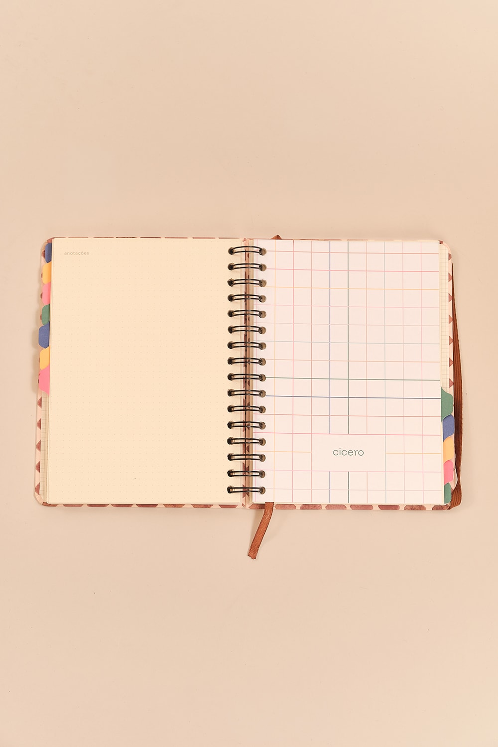 Kit Planner Camel Estampado