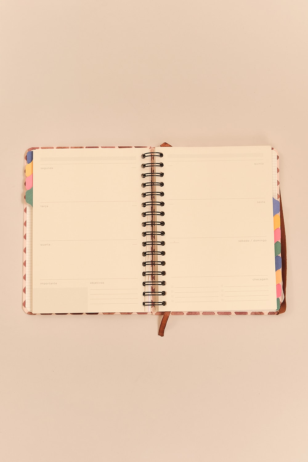 Kit Planner Camel Estampado