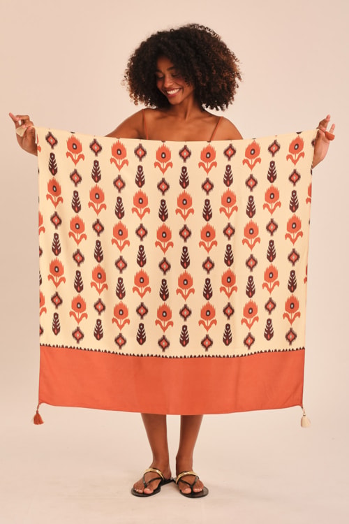 Lenco Barrado Ikat Estampado - foto 1