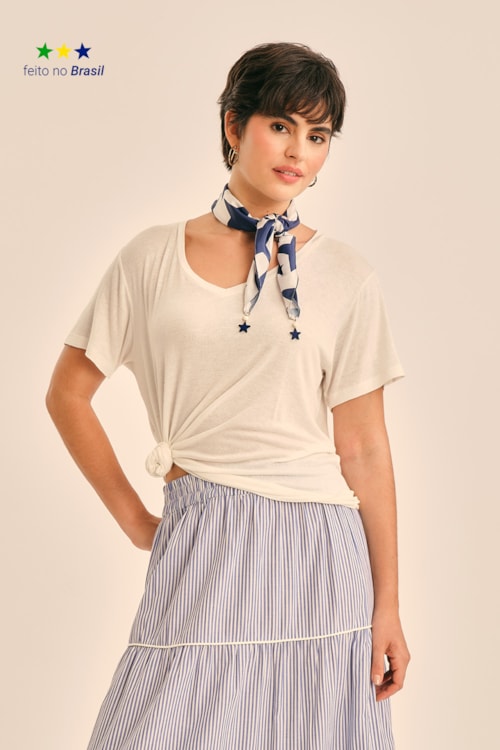 Lenco Estrelas Estampado - foto 1