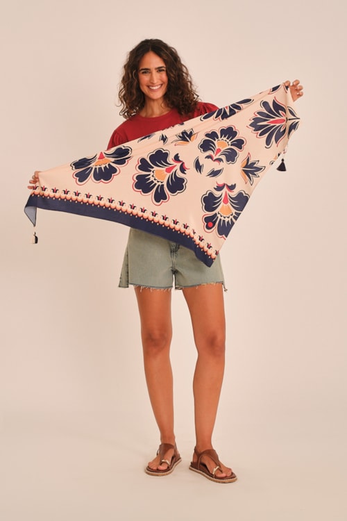 Lenço Tapecaria Estampado - foto 1
