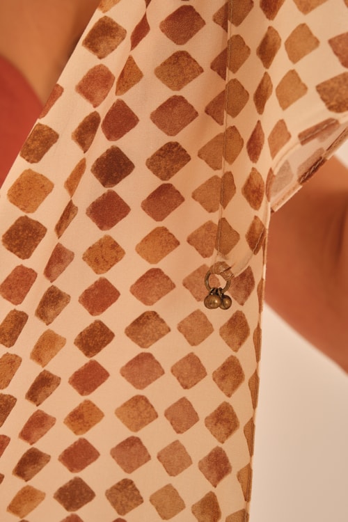 Lenco Trama Camel Estampado - foto 2