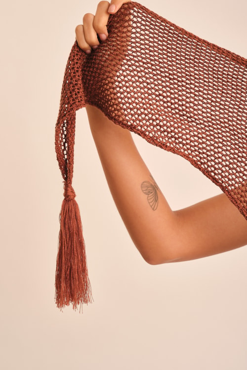 Lenco Tricot Marrom Argila - foto 2