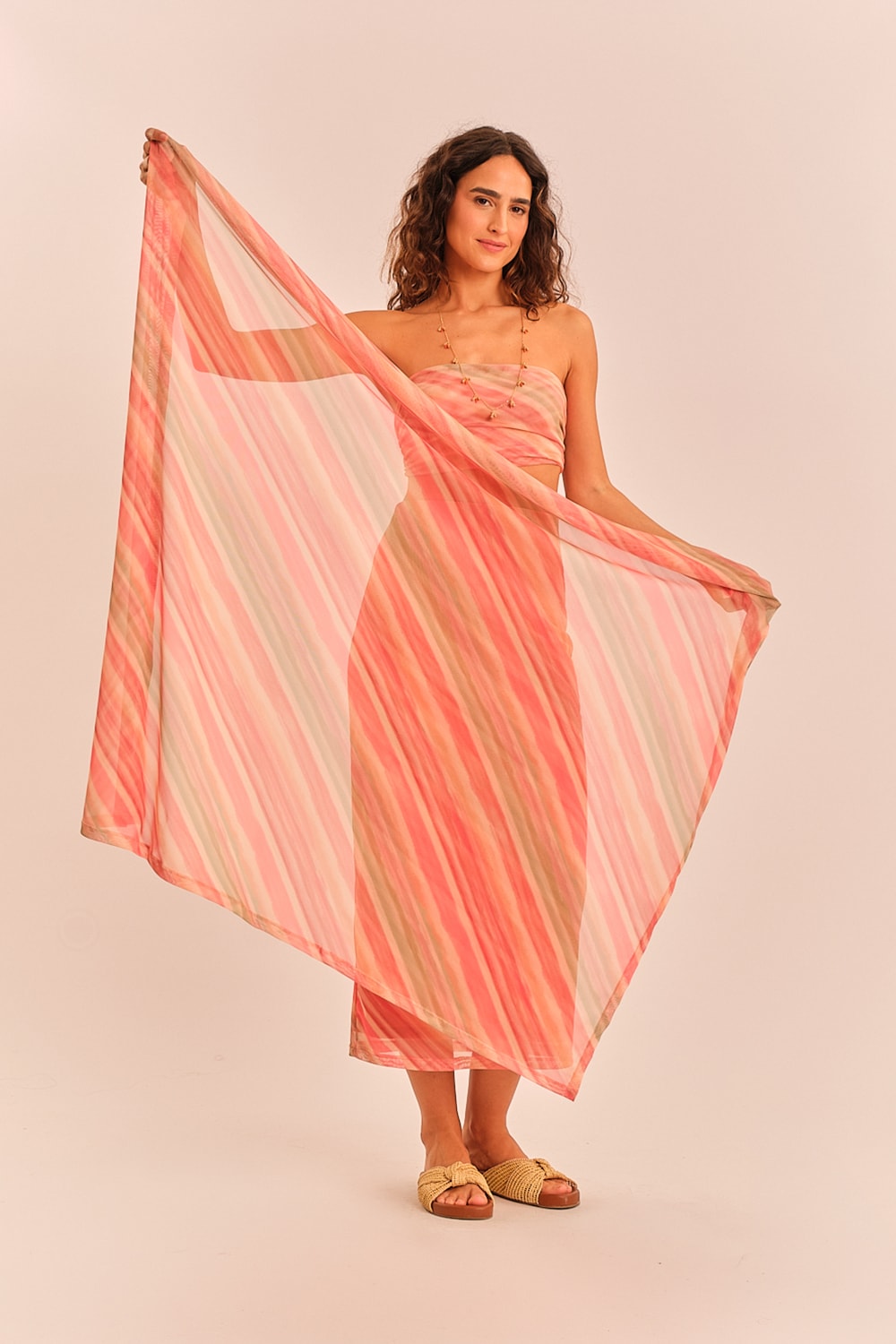 Lenco Tule Sunset Estampado