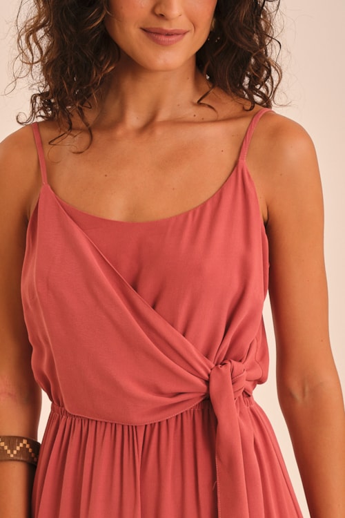 Macacao Cropped Layla Rosa Seco - foto 3