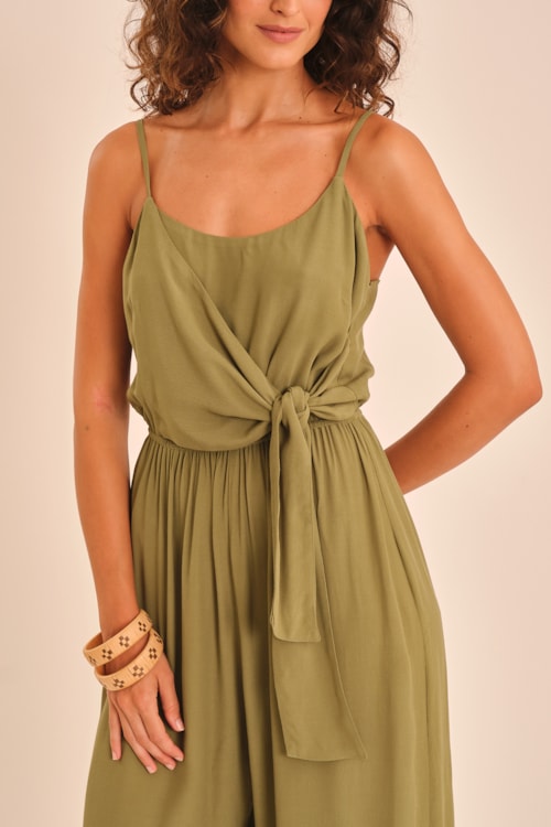 Macacão Cropped Layla Verde Palmeira - foto 3