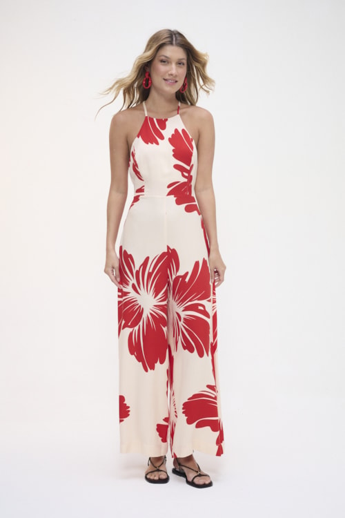 Macacao Flor De Capri Estampado - foto 1