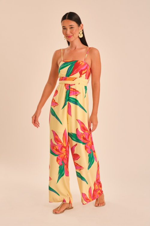 Macacao Floral Bold Estampado - foto 1