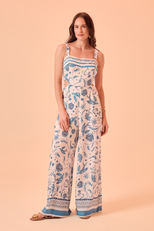 Macacao Floral Brisa Estampado - foto 1