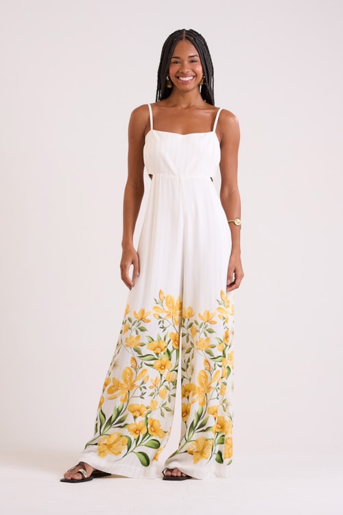 Macacao Floral Canola Estampado - foto 1