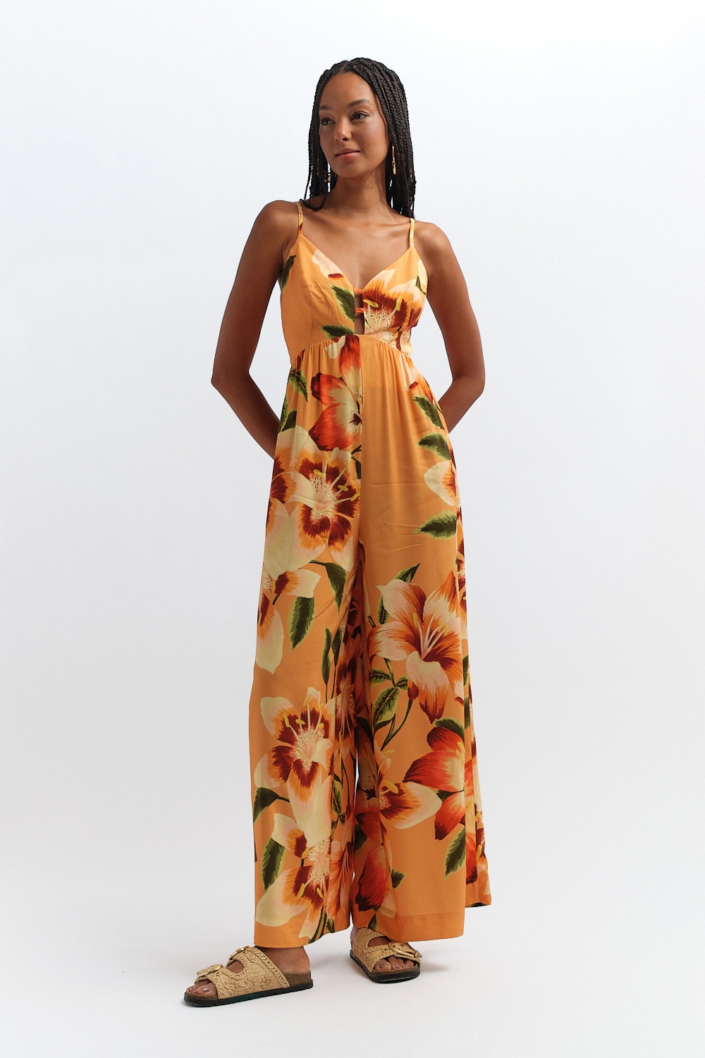 Macacao Floral Encanto Estampado