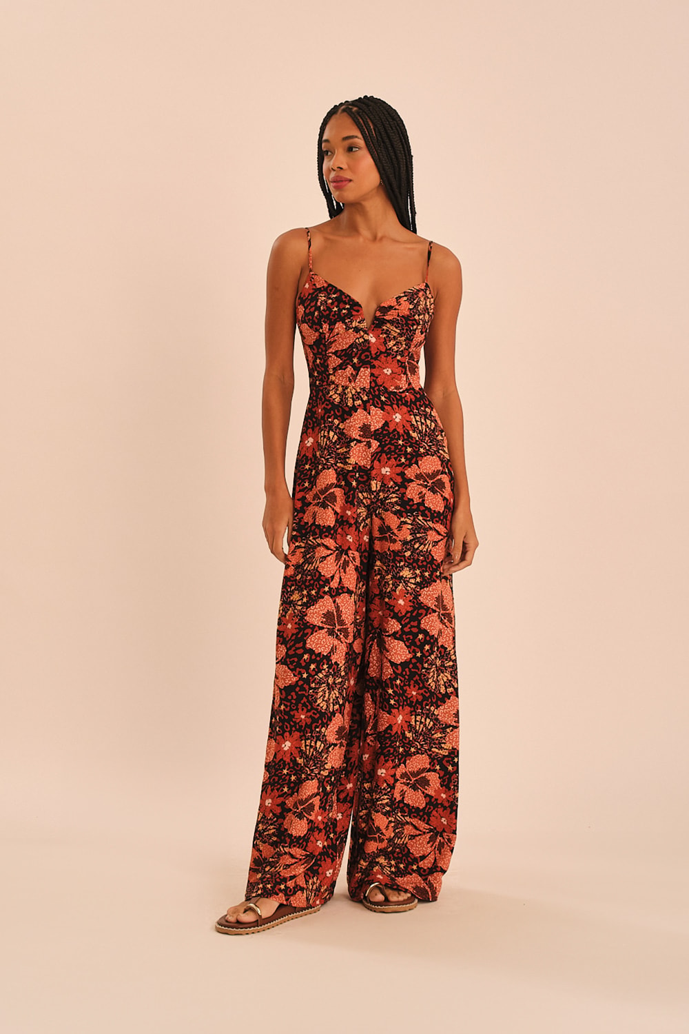 Macacao Floral Marrocan Estampado
